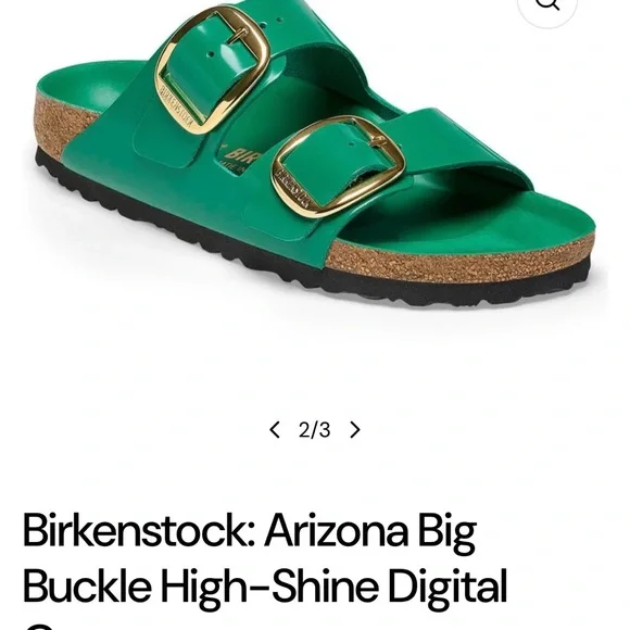 Make an offer Birkenstock Arizona Big Buckle High-Shine in Digital Green Size 39 - Picture 6 of 6